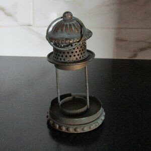 Lantern Tealight Holder with Patina